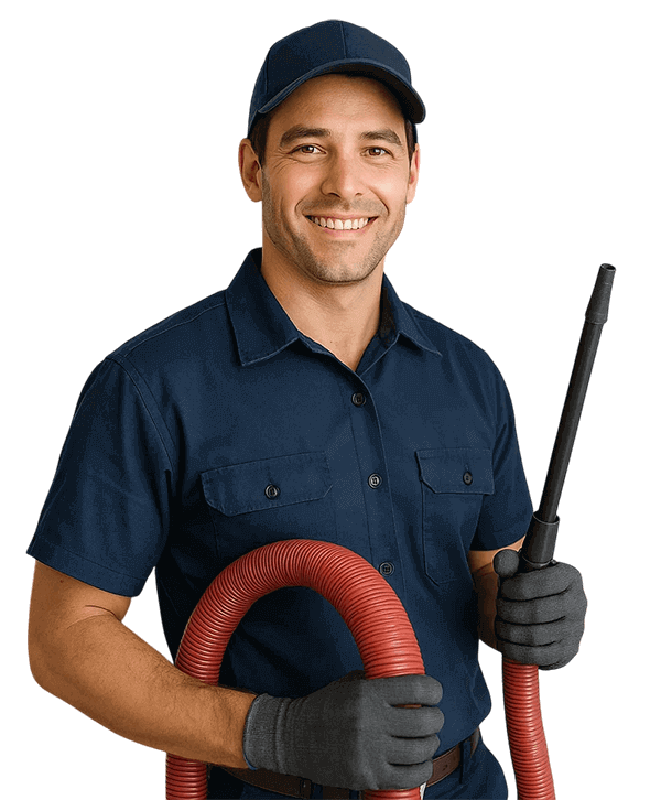 Clear Lake Shores TX Air Ducts Cleaning technician with HVAC tools